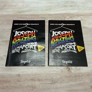 Lot of 2 Stagebill Joseph & the Amazing Technicolor Dreamcoat Donny Osmond 1992